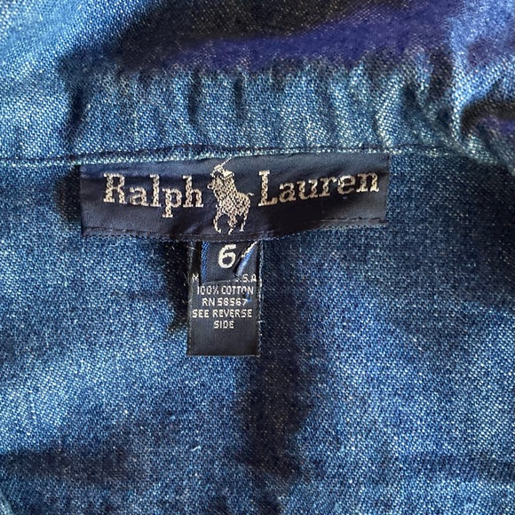 “LAST CALL” VTG RALPH LAUREN Denim Dress - Picture 8 of 10
